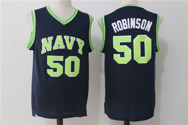 Men San Antonio Spurs #50 Robinson Blue NBA Jerseys